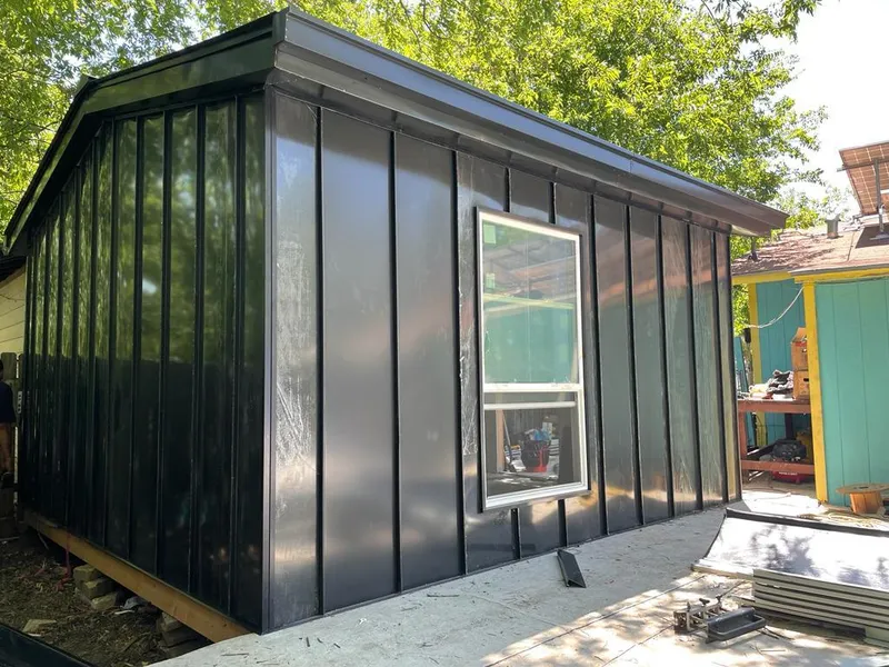 Black standing seam metal wall panels for Roof Inspection in Allegheny